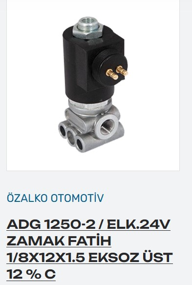 BOBIN SETI ZAMAK KISA 24 V